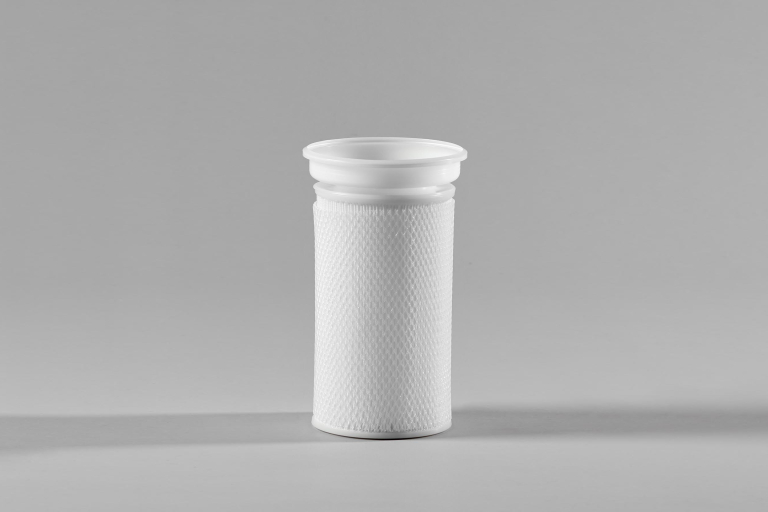 Lamella filter cartridge P01, filter housing, 4 m3 surface, Ø180 x 300 mm, filterpatron